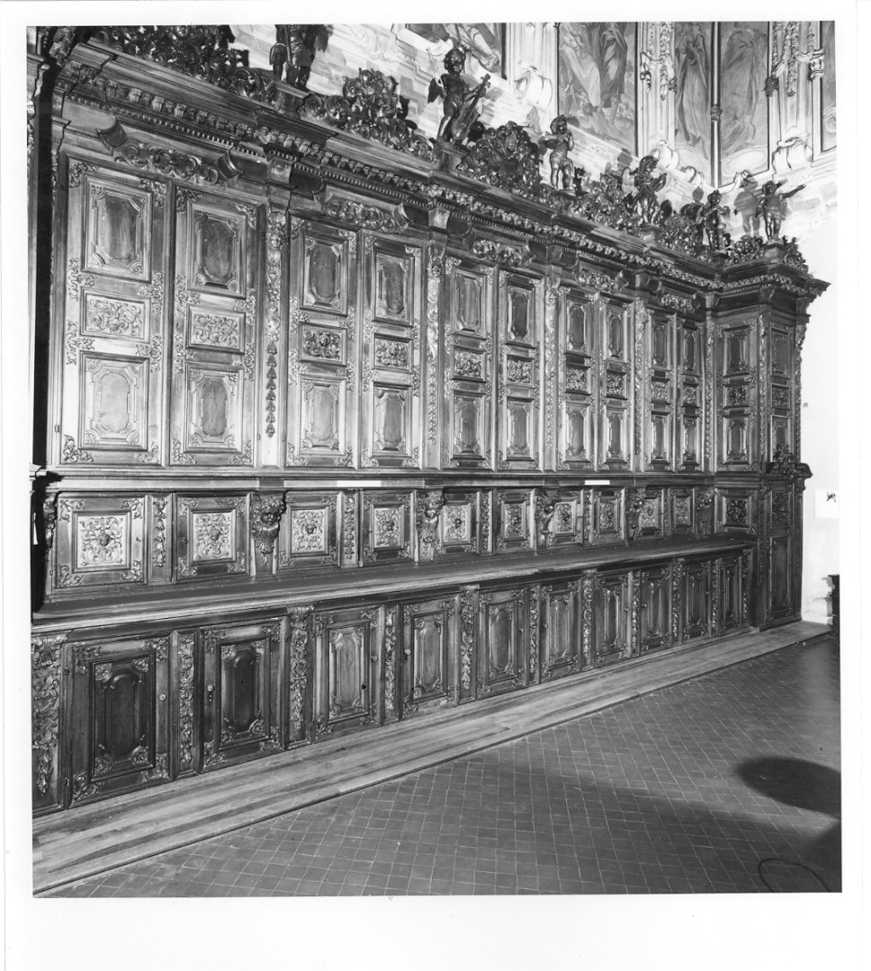 armadio da sacrestia, insieme di Carminati Giacomo (sec. XVIII)