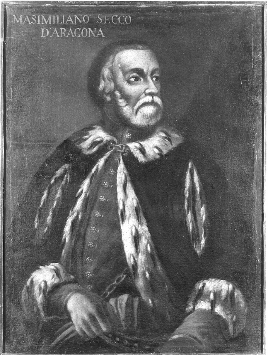 ritratto di Massimiliano Secco d'Aragona (dipinto, opera isolata) - ambito lombardo (sec. XVII)