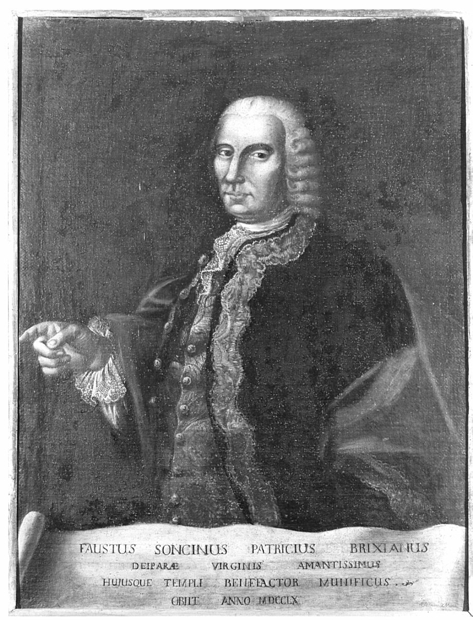 ritratto di Fausto Socino (dipinto, opera isolata) di Monti Eleonora (sec. XVIII)