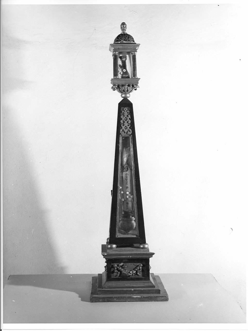 reliquiario architettonico - a obelisco, opera isolata - bottega lombarda (prima metà sec. XIX)