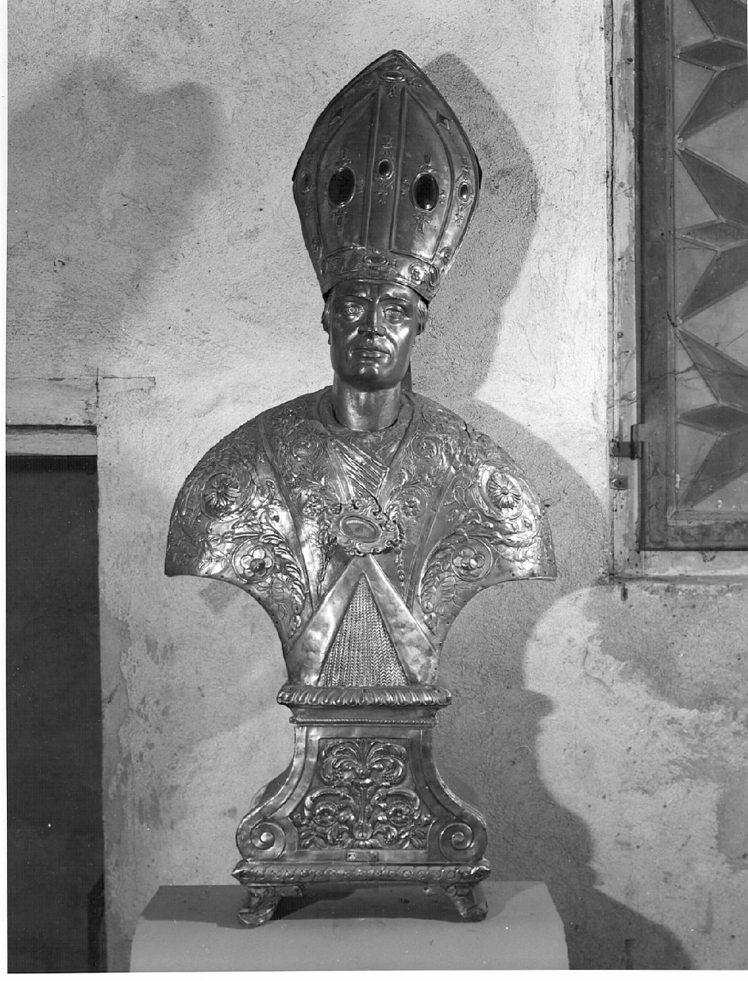 San Carlo Borromeo (reliquiario - a busto, opera isolata) - bottega bergamasca (sec. XVIII)