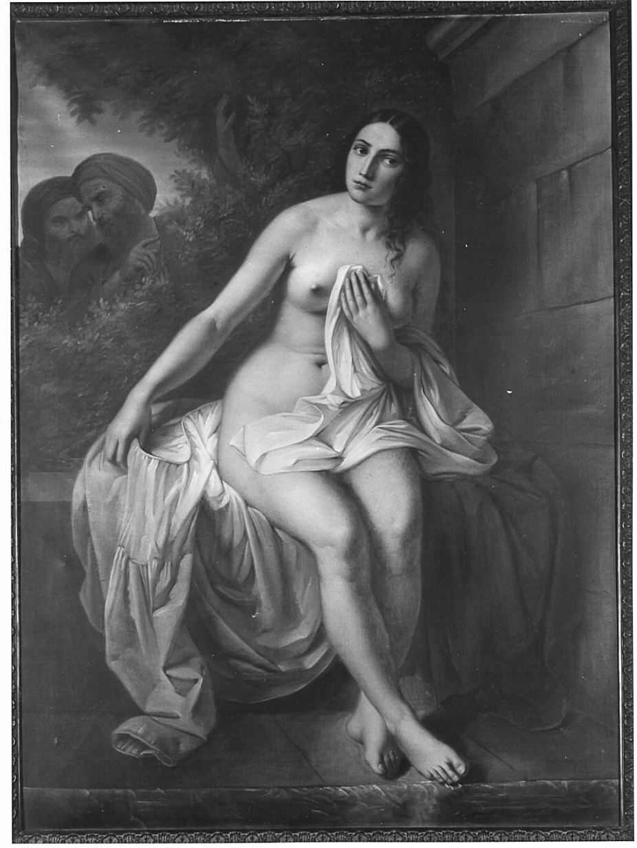 Susanna e i vecchi (dipinto, opera isolata) di Moriggia Giovanni (metà sec. XIX)
