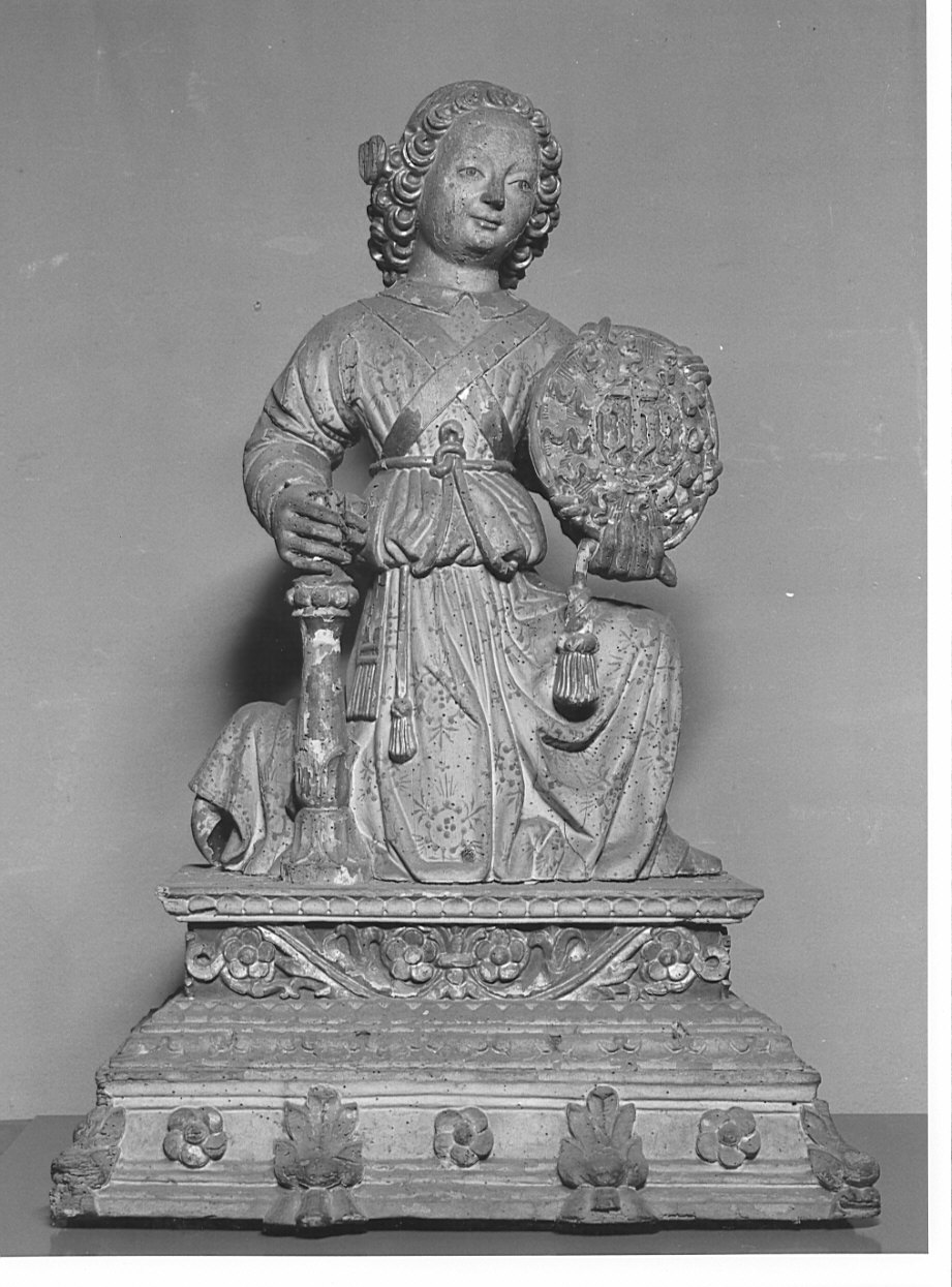 angelo (candelabro - a statua, pendant) - bottega lombarda (sec. XV)