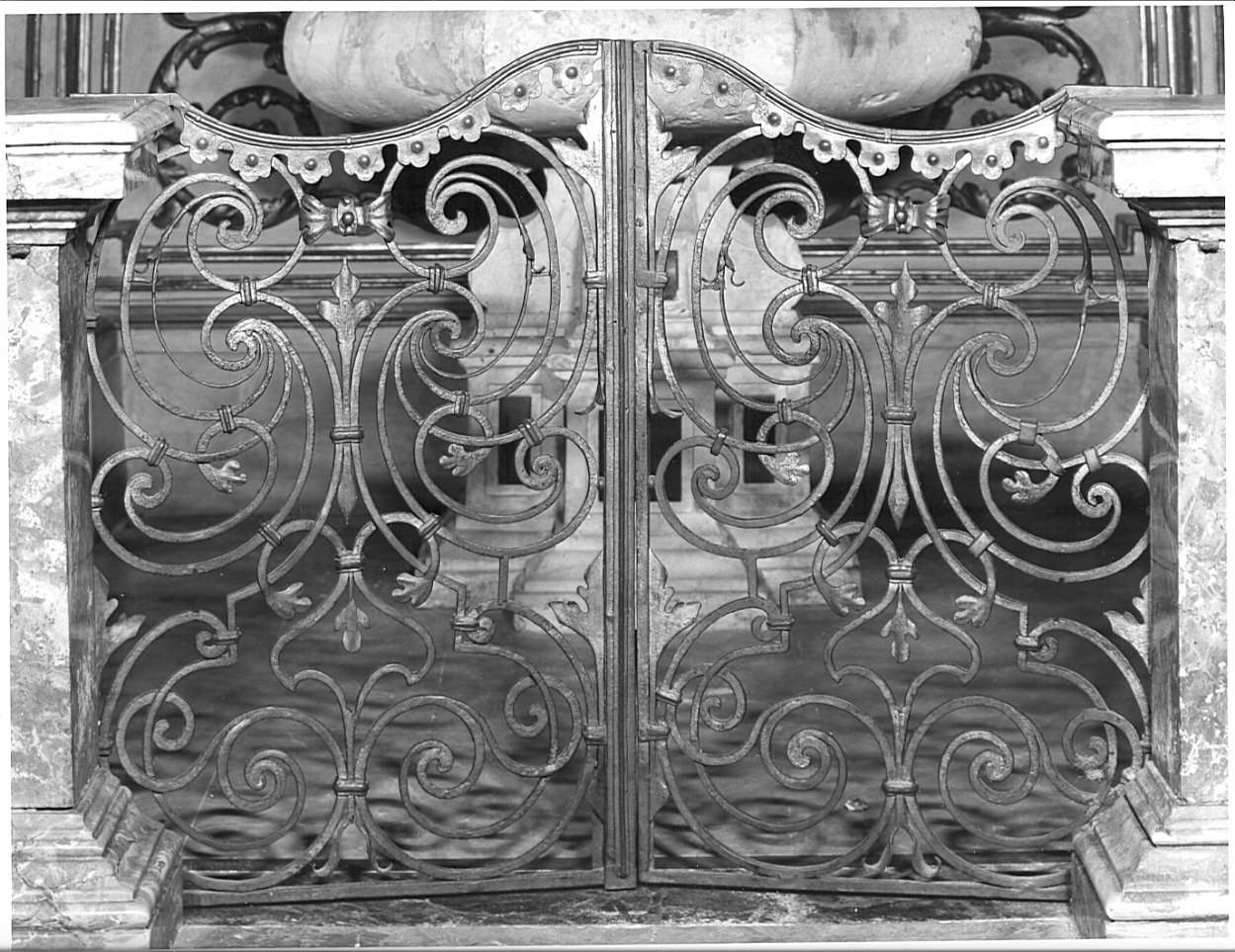 cancello di balaustrata, opera isolata - bottega bergamasca (sec. XVIII)