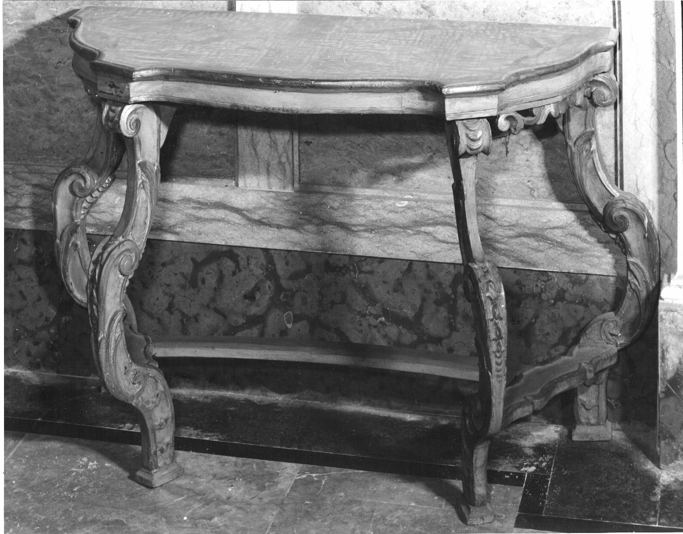 console, opera isolata - bottega bergamasca (metà sec. XVIII)