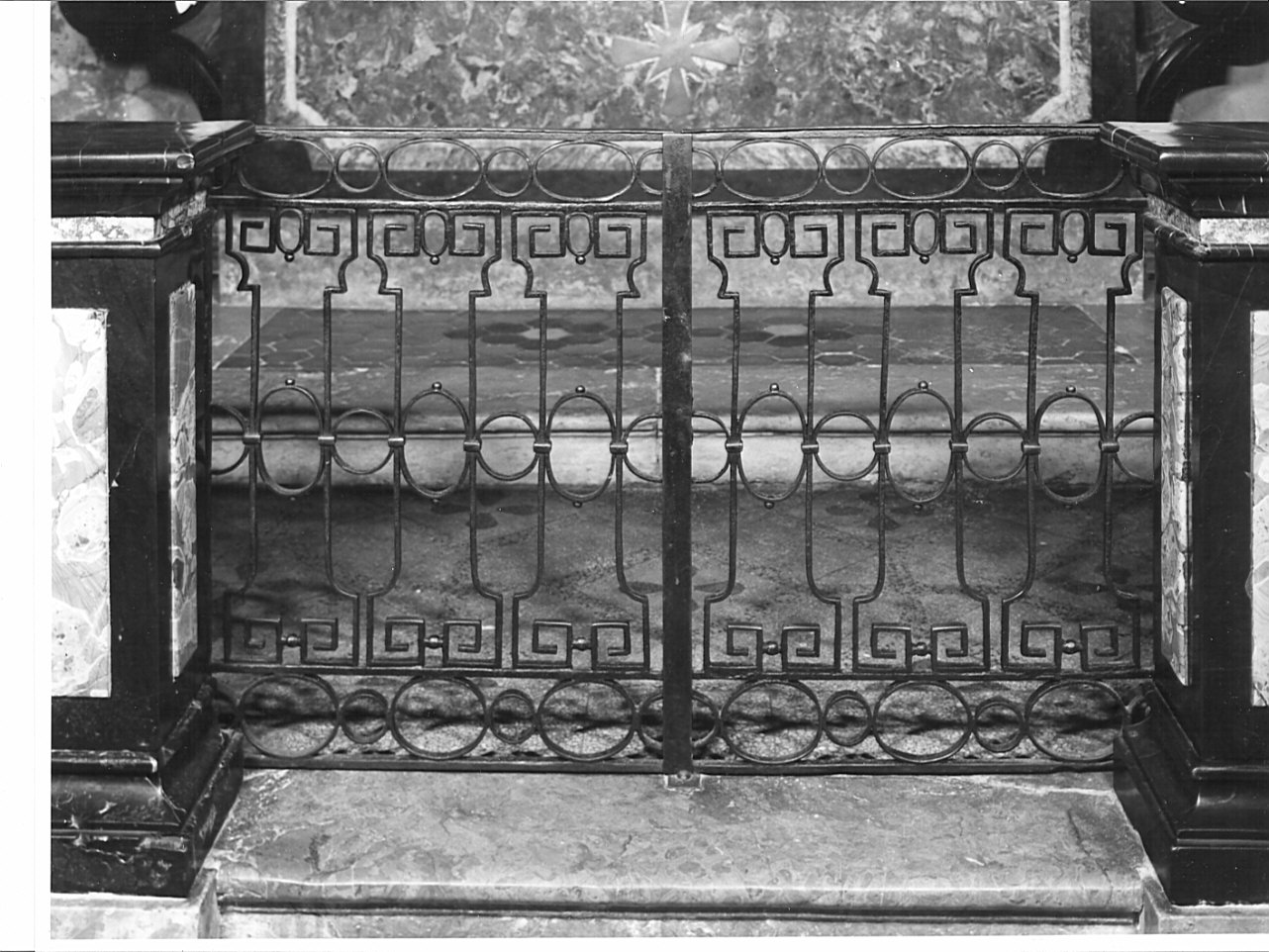 cancello di balaustrata, opera isolata - bottega bergamasca (sec. XIX)