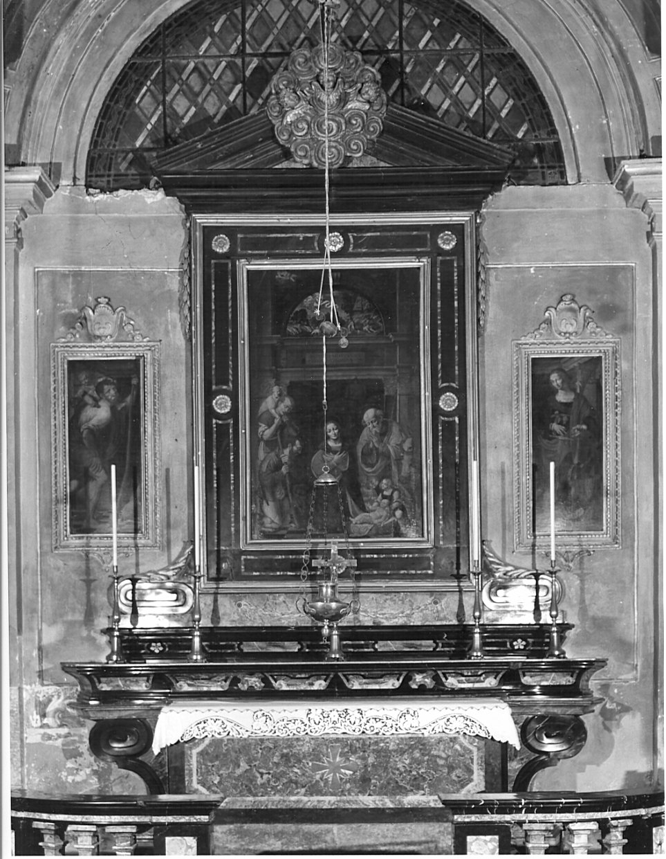 altare, complesso decorativo - bottega lombarda (prima metà sec. XVII, sec. XVIII, sec. XX)