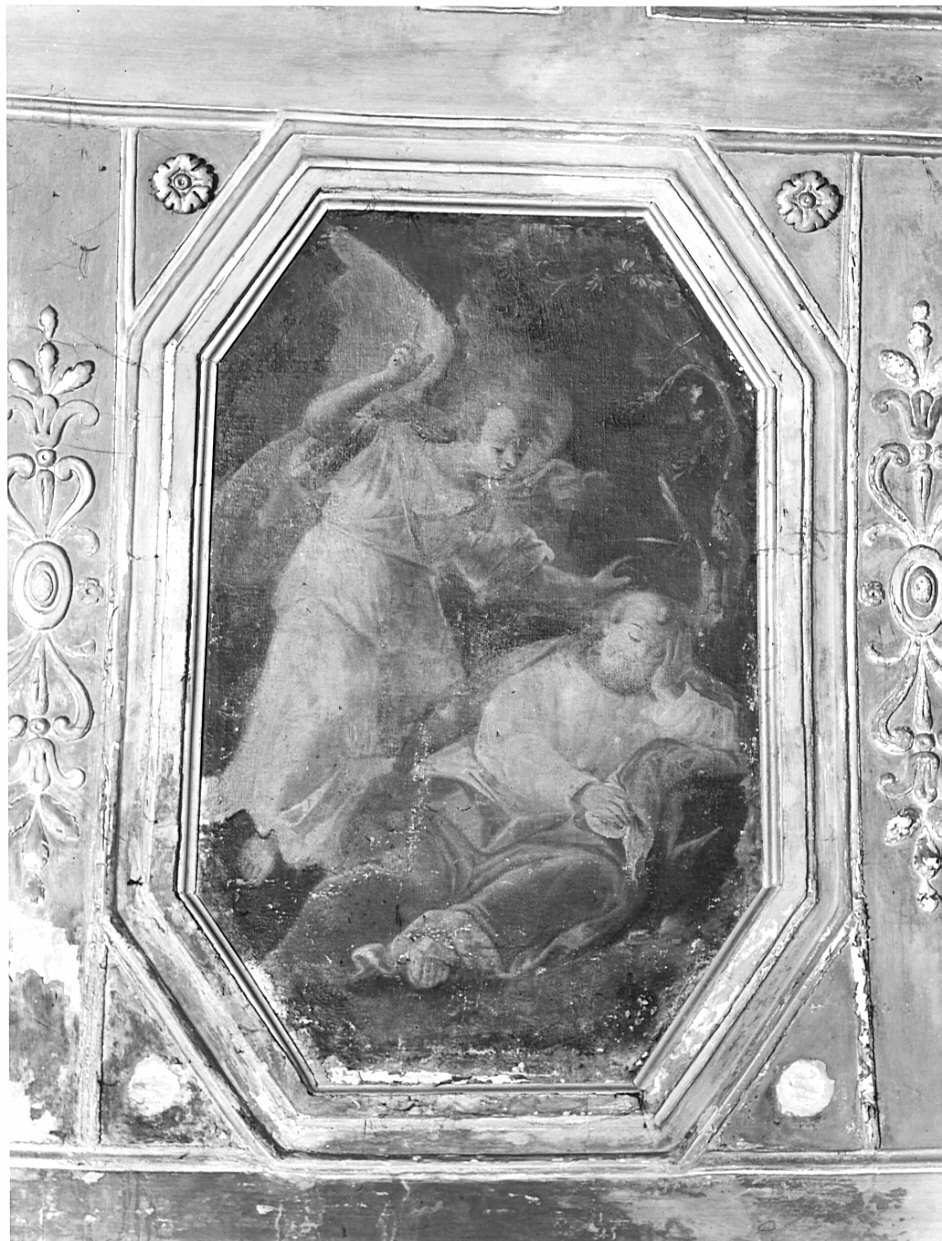 sogno di San Giuseppe (dipinto, opera isolata) - ambito lombardo (fine/inizio secc. XVI/ XVII)