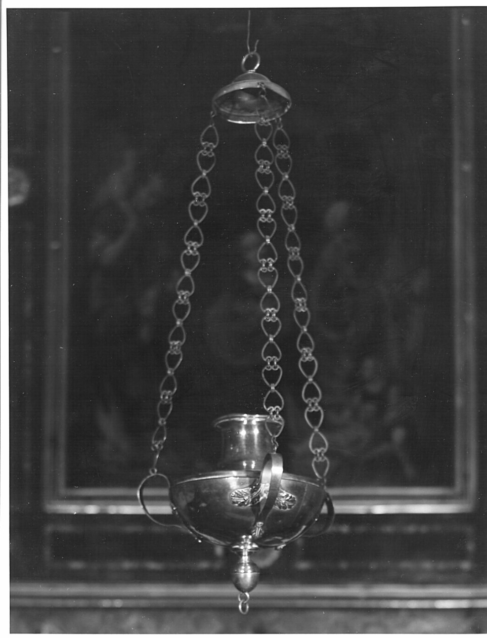 lampada pensile, serie - bottega lombarda (seconda metà sec. XIX)