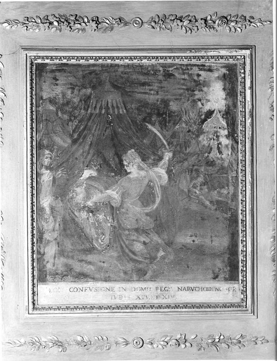 Giuditta decapita Oloferne (dipinto, elemento d'insieme) - ambito lombardo (fine/inizio secc. XVII/ XVIII)