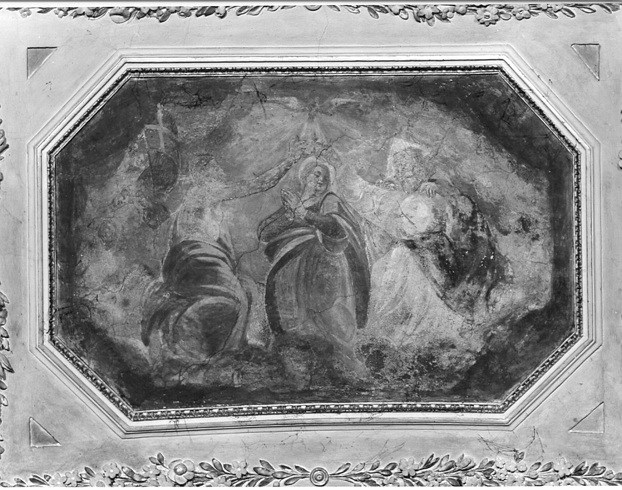 incoronazione di Maria Vergine (dipinto, elemento d'insieme) - ambito lombardo (fine/inizio secc. XVII/ XVIII)