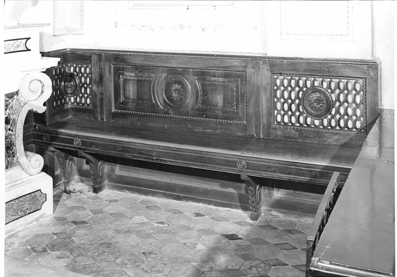 panca, coppia - bottega lombarda (sec. XIX)