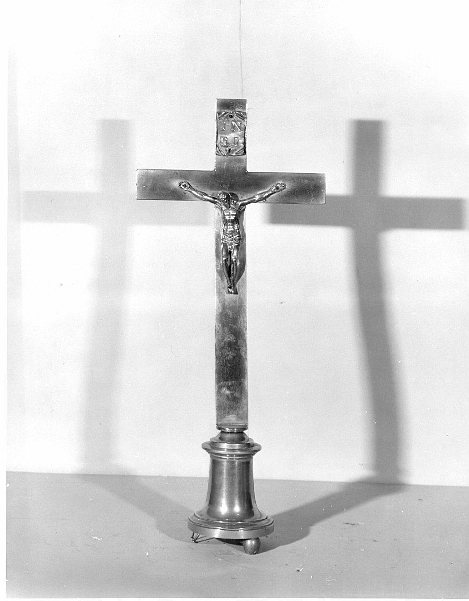 croce d'altare, opera isolata - bottega lombarda (seconda metà sec. XIX)