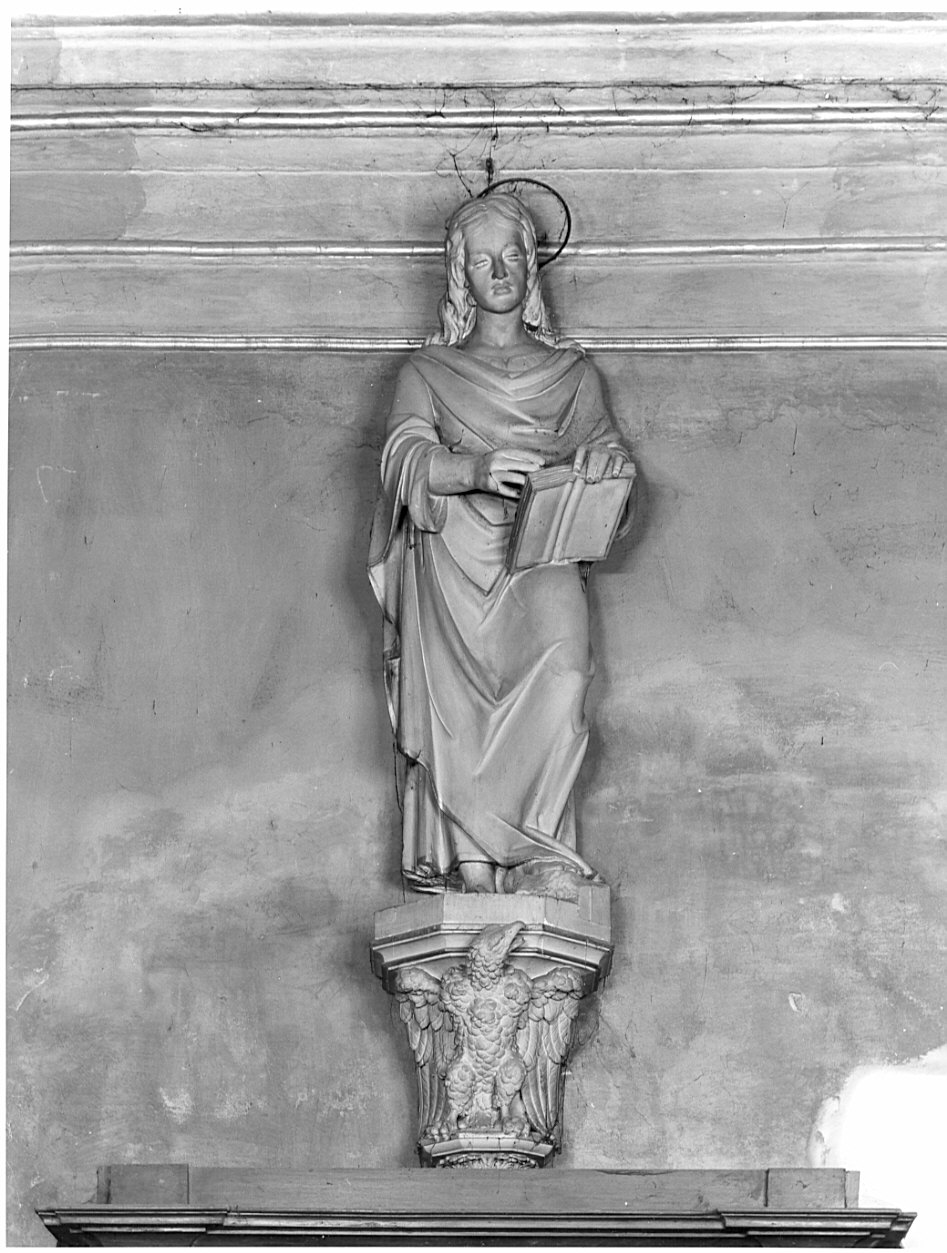 San Giovanni Evangelista (scultura, opera isolata) - bottega lombarda (sec. XIX)