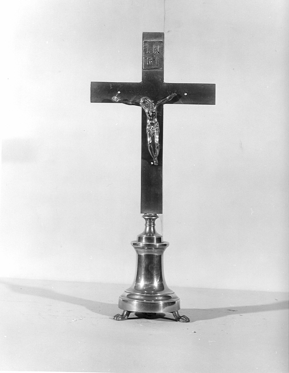 croce d'altare, opera isolata - bottega lombarda (sec. XIX)