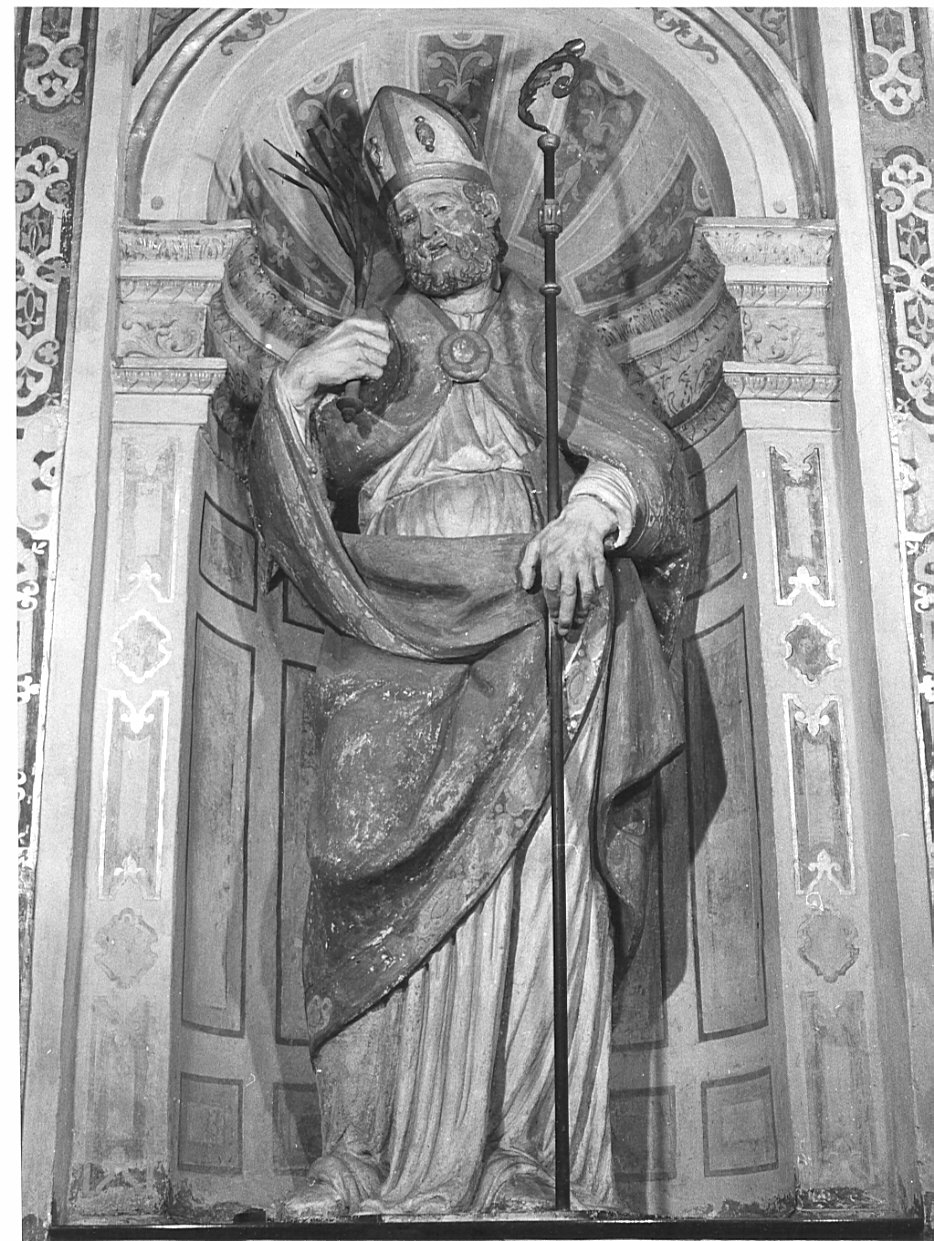 Sant'Ambrogio (statua) - bottega lombarda (seconda metà sec. XVI)