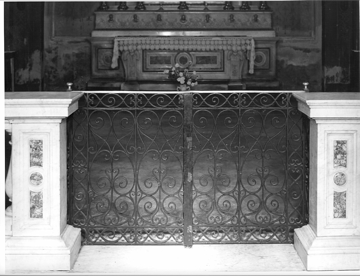 cancello di balaustrata, opera isolata - bottega bergamasca (sec. XIX)