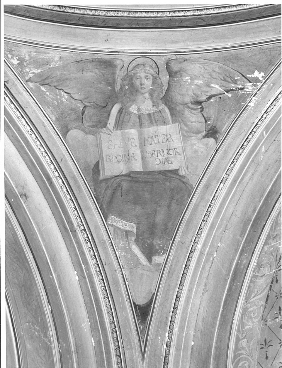 angelo con libro (dipinto, elemento d'insieme) di Moriggia Giovanni (seconda metà sec. XIX)