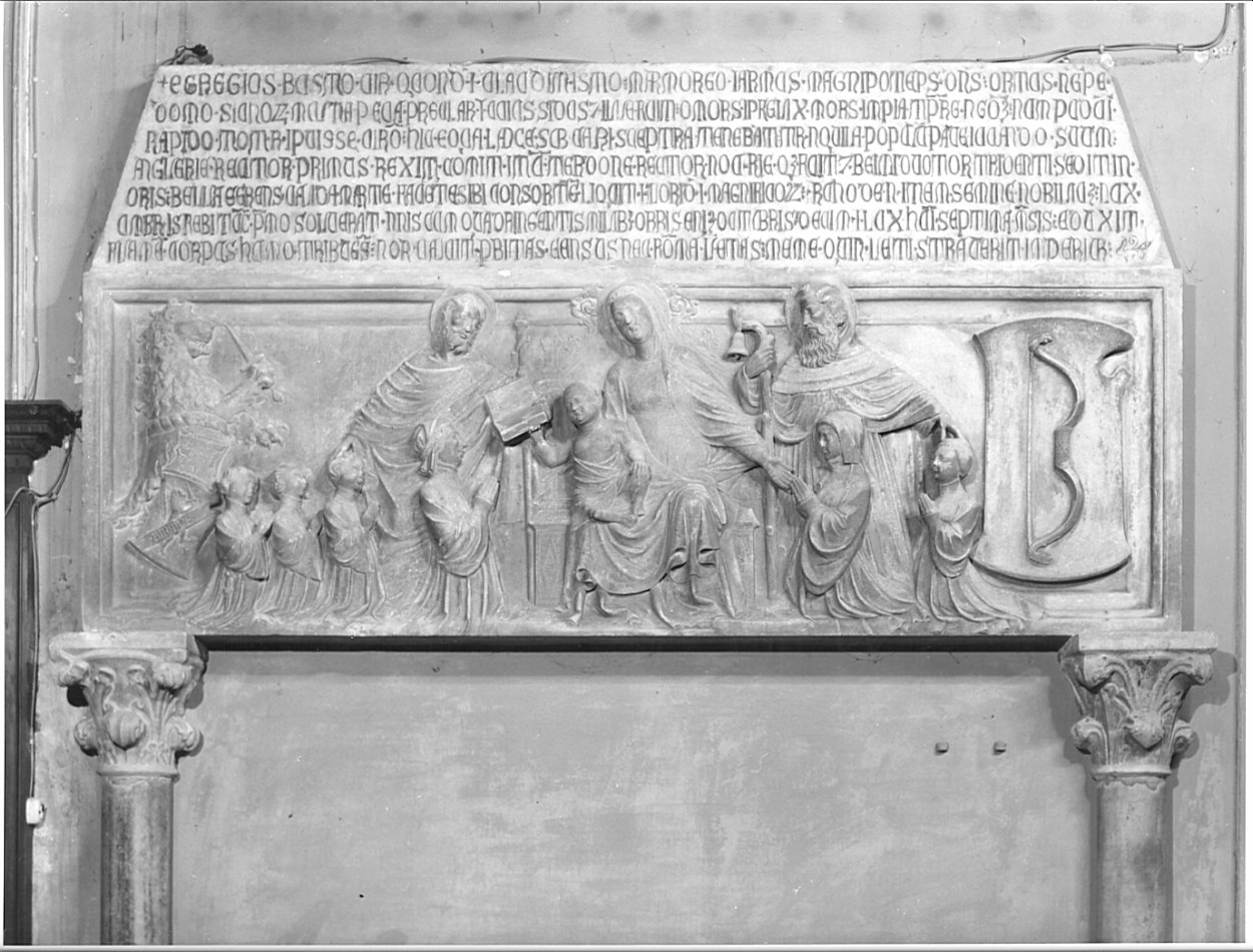 monumento funebre, opera isolata - bottega bergamasca (inizio sec. XV)