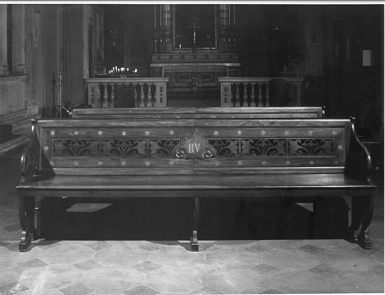 panca, coppia - bottega lombarda (sec. XIX)