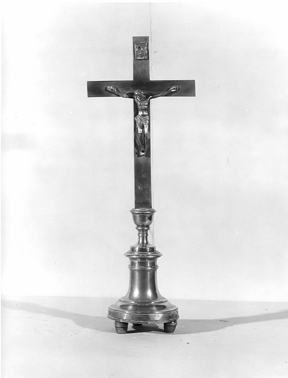 croce d'altare, opera isolata - bottega lombarda (sec. XIX)