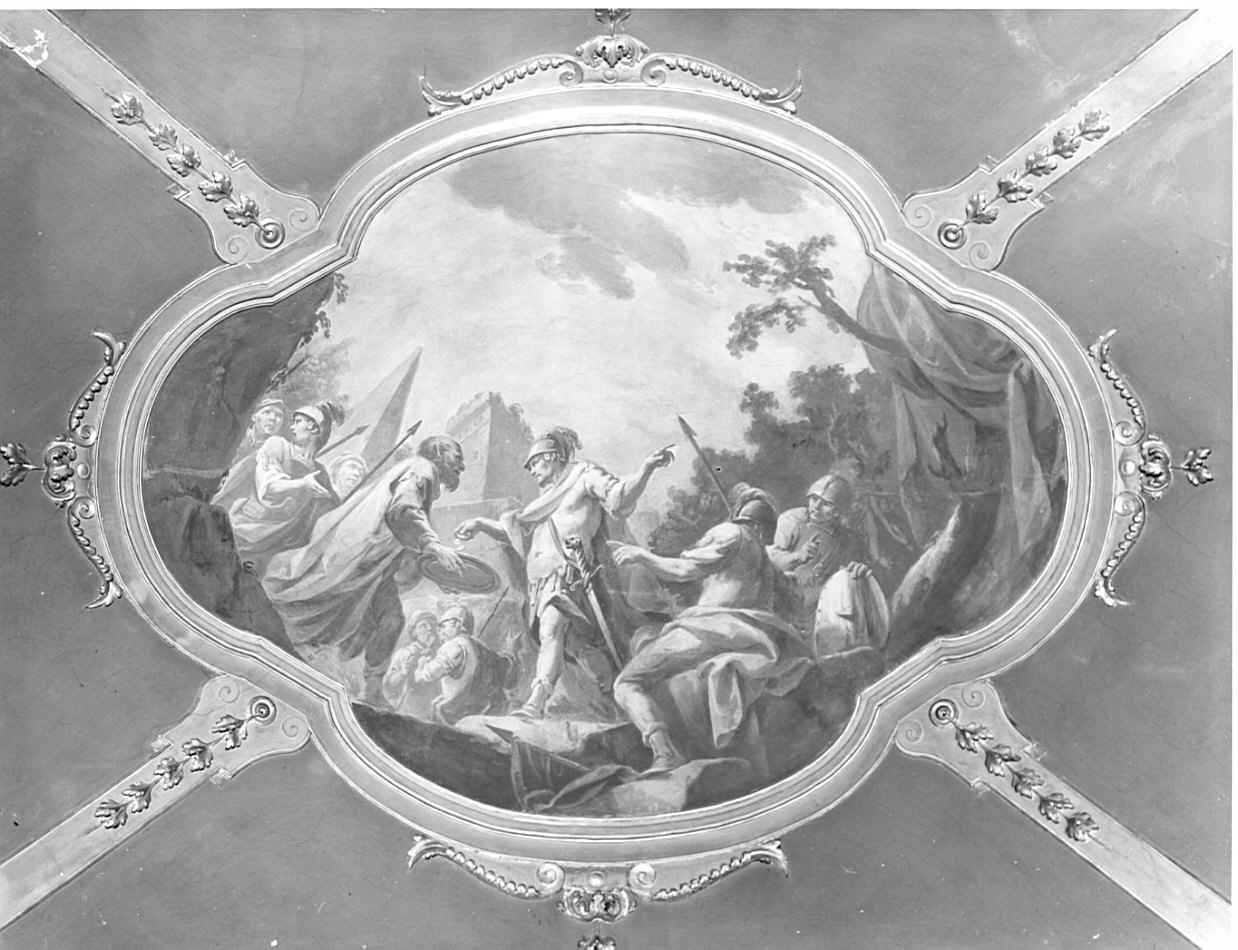 episodio dell'Antico Testamento (dipinto, elemento d'insieme) di Ferrari Pietro Melchiorre (seconda metà sec. XVIII)