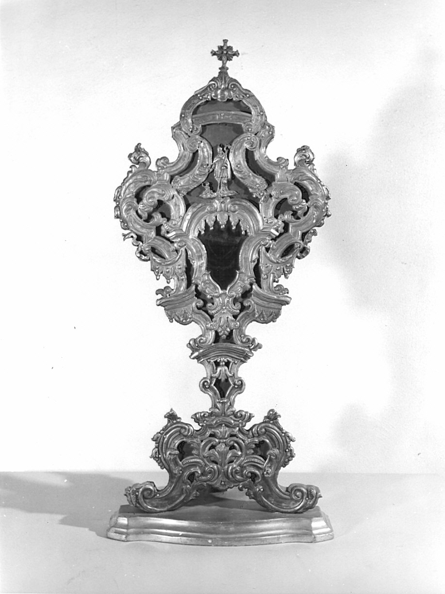 reliquiario - a ostensorio, serie - bottega lombarda (sec. XVIII)