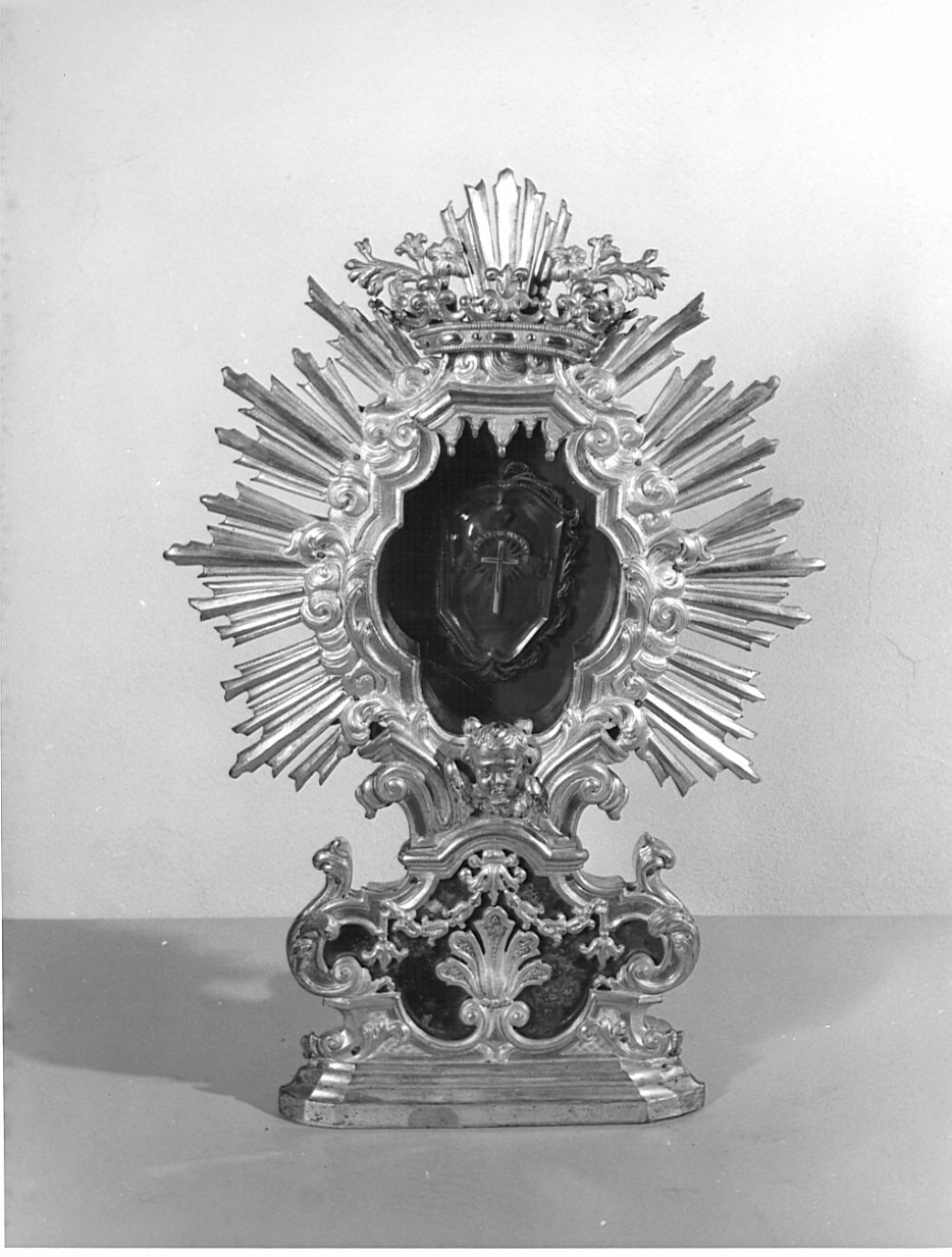 reliquiario - a ostensorio, opera isolata - bottega lombarda (seconda metà sec. XVIII)