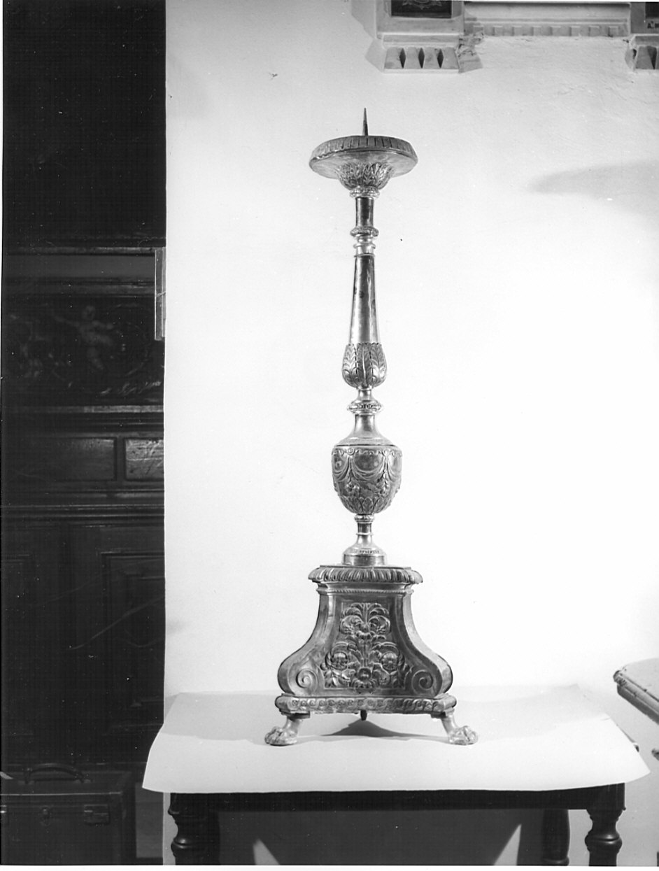candelabro, serie - bottega lombarda (secc. XVIII/ XIX)