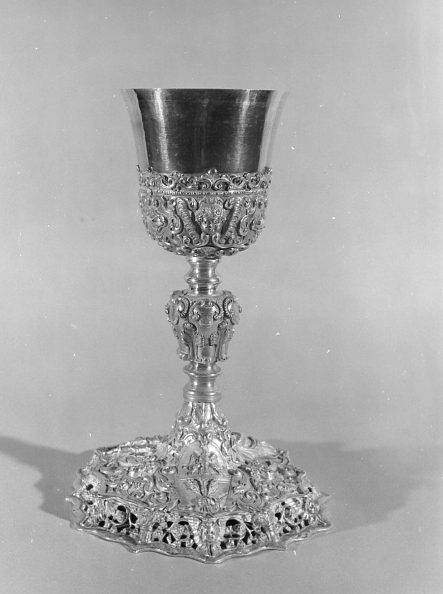 calice, opera isolata - bottega lombarda (terzo quarto sec. XVII)