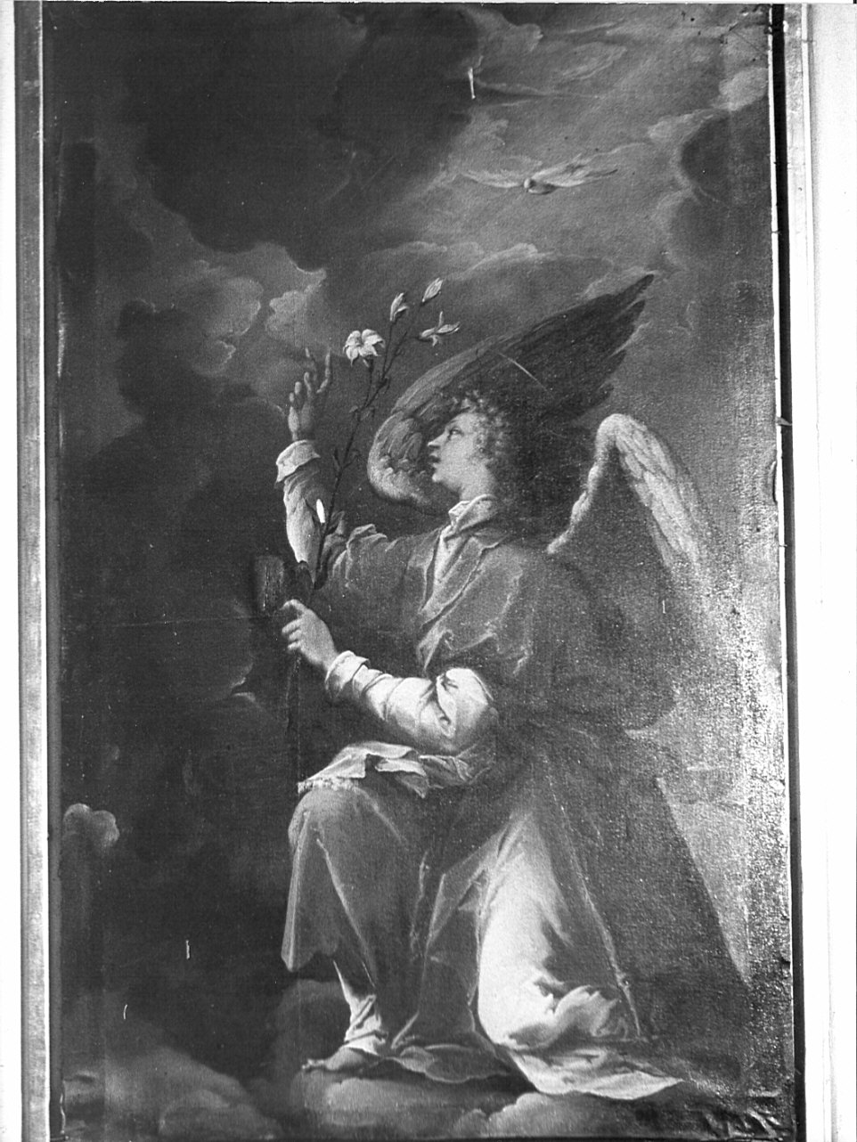 angelo annunciante (dipinto, pendant) di Carpinoni Domenico (sec. XVII)