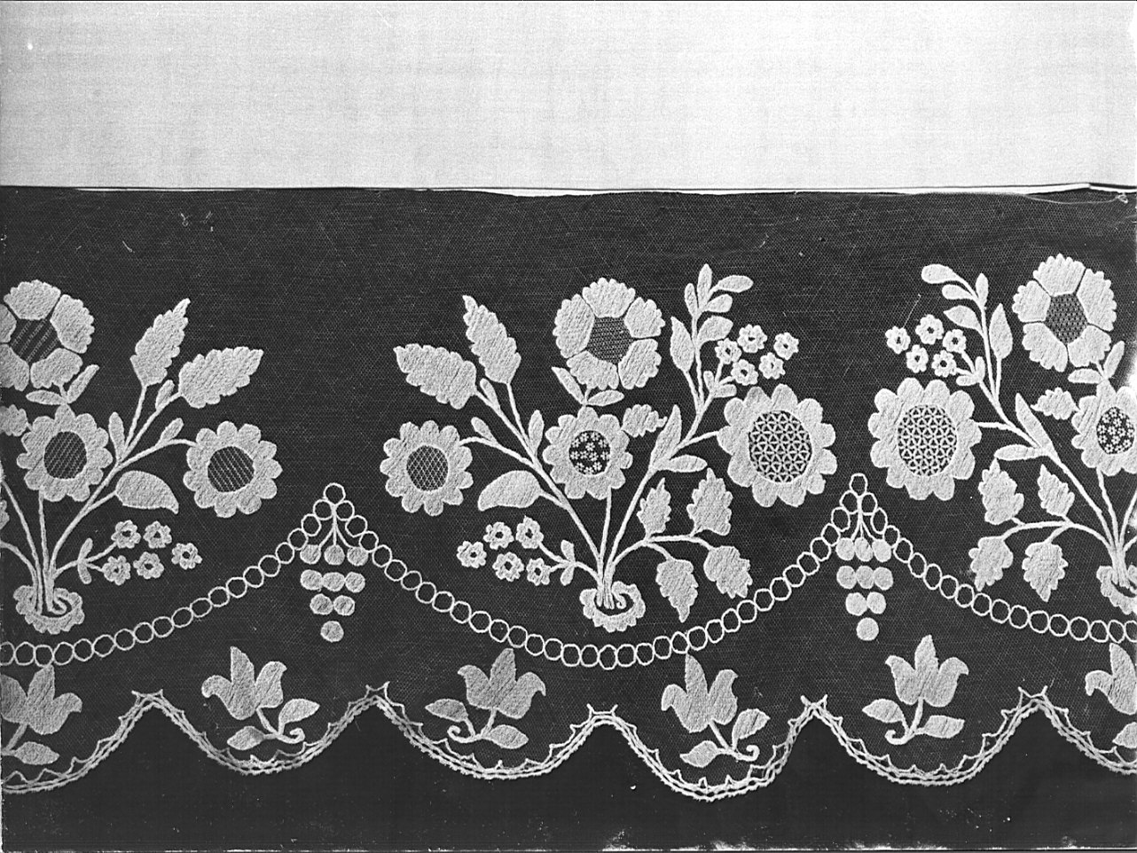 merletto, opera isolata - manifattura bergamasca (sec. XIX)