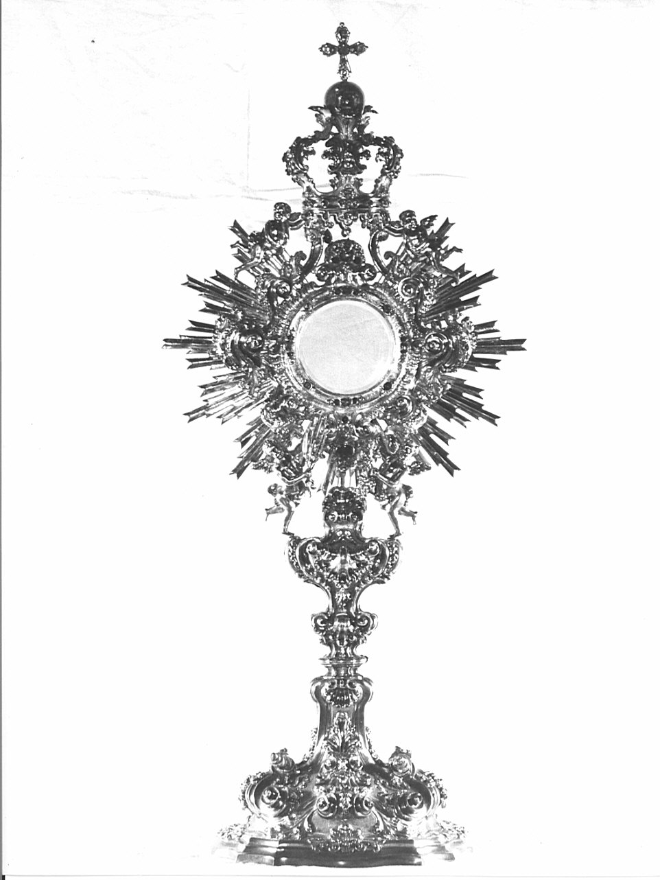 ostensorio - a raggiera, opera isolata - bottega bergamasca (sec. XVIII)