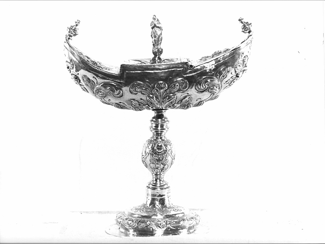 navicella portaincenso, opera isolata - bottega bergamasca (seconda metà sec. XVII)