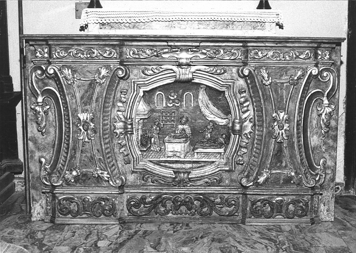 paliotto, opera isolata - bottega bergamasca (fine/inizio secc. XVII/ XVIII)