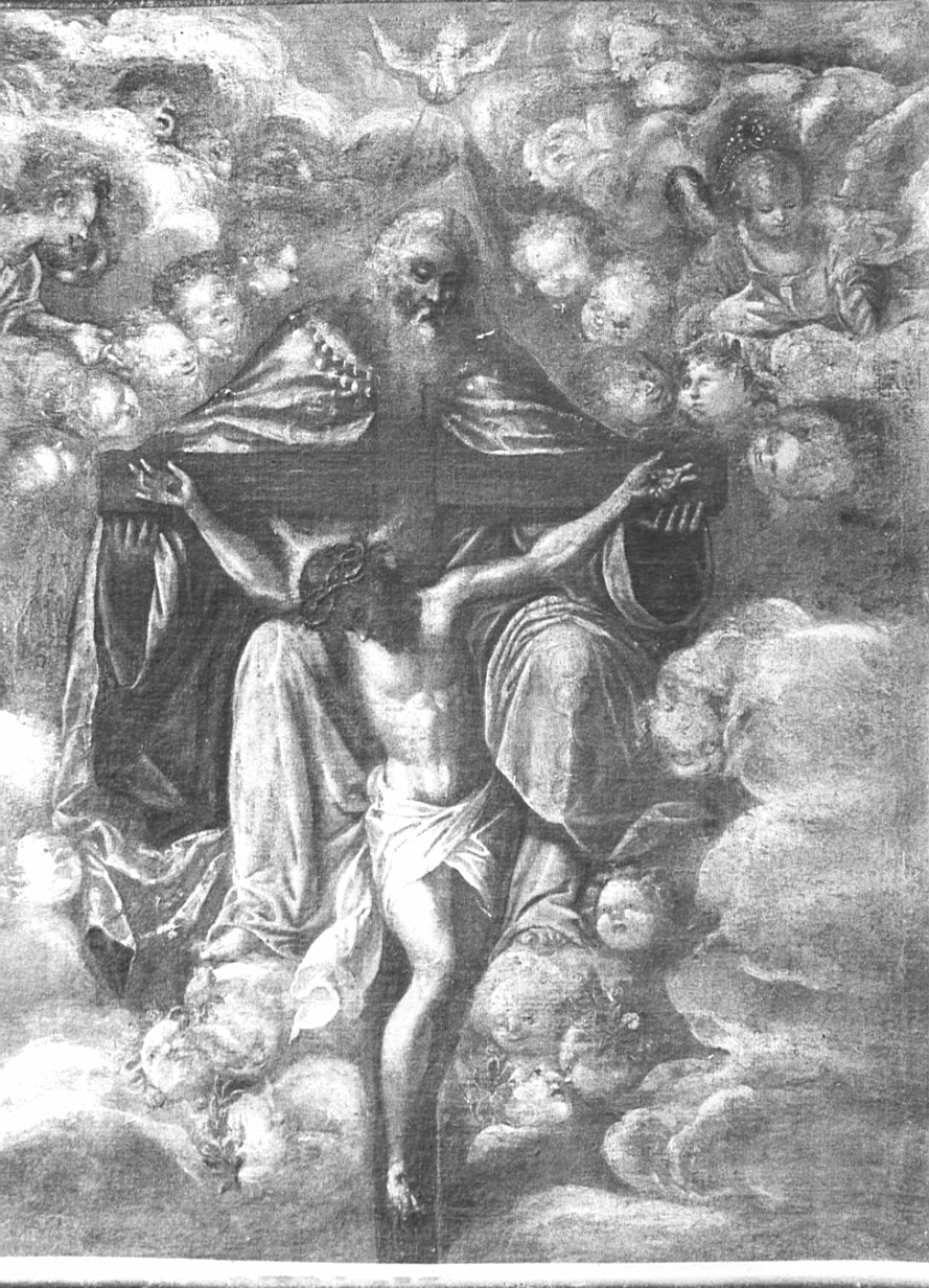 Trinità (dipinto, opera isolata) - ambito bergamasco (inizio sec. XVII)