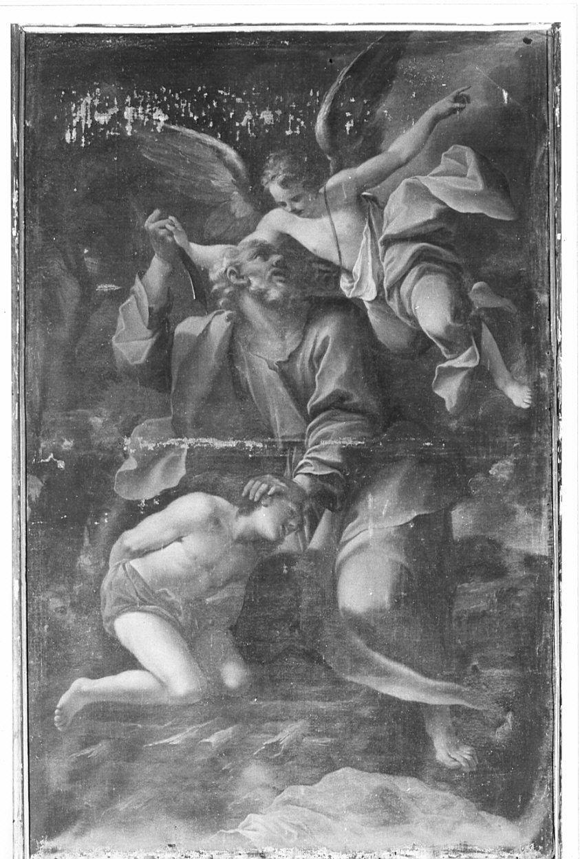 sacrificio di Isacco (dipinto, opera isolata) di Lanzani Andrea (fine/inizio secc. XVII/ XVIII)