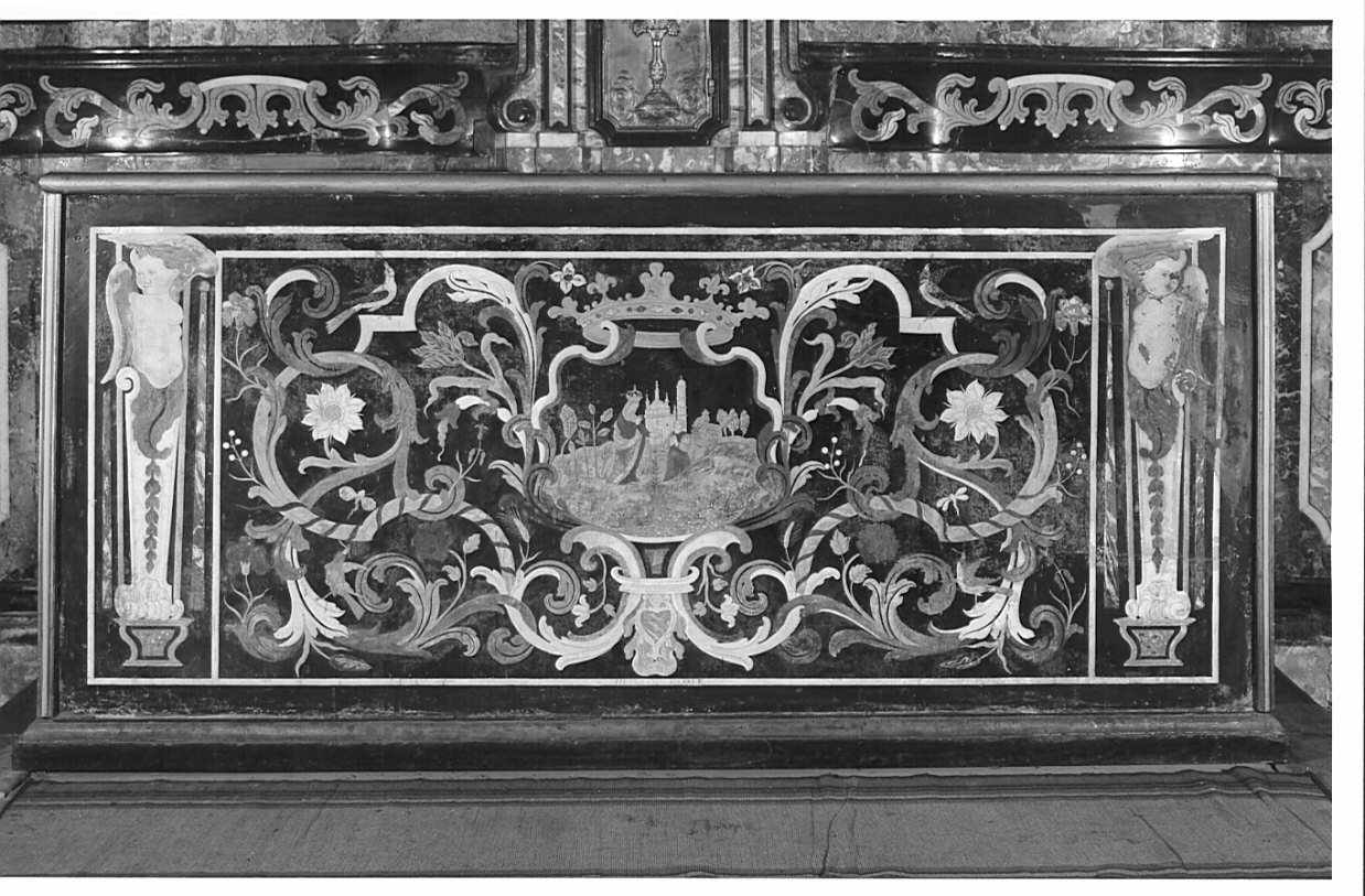 paliotto, elemento d'insieme - bottega bergamasca (sec. XVIII)