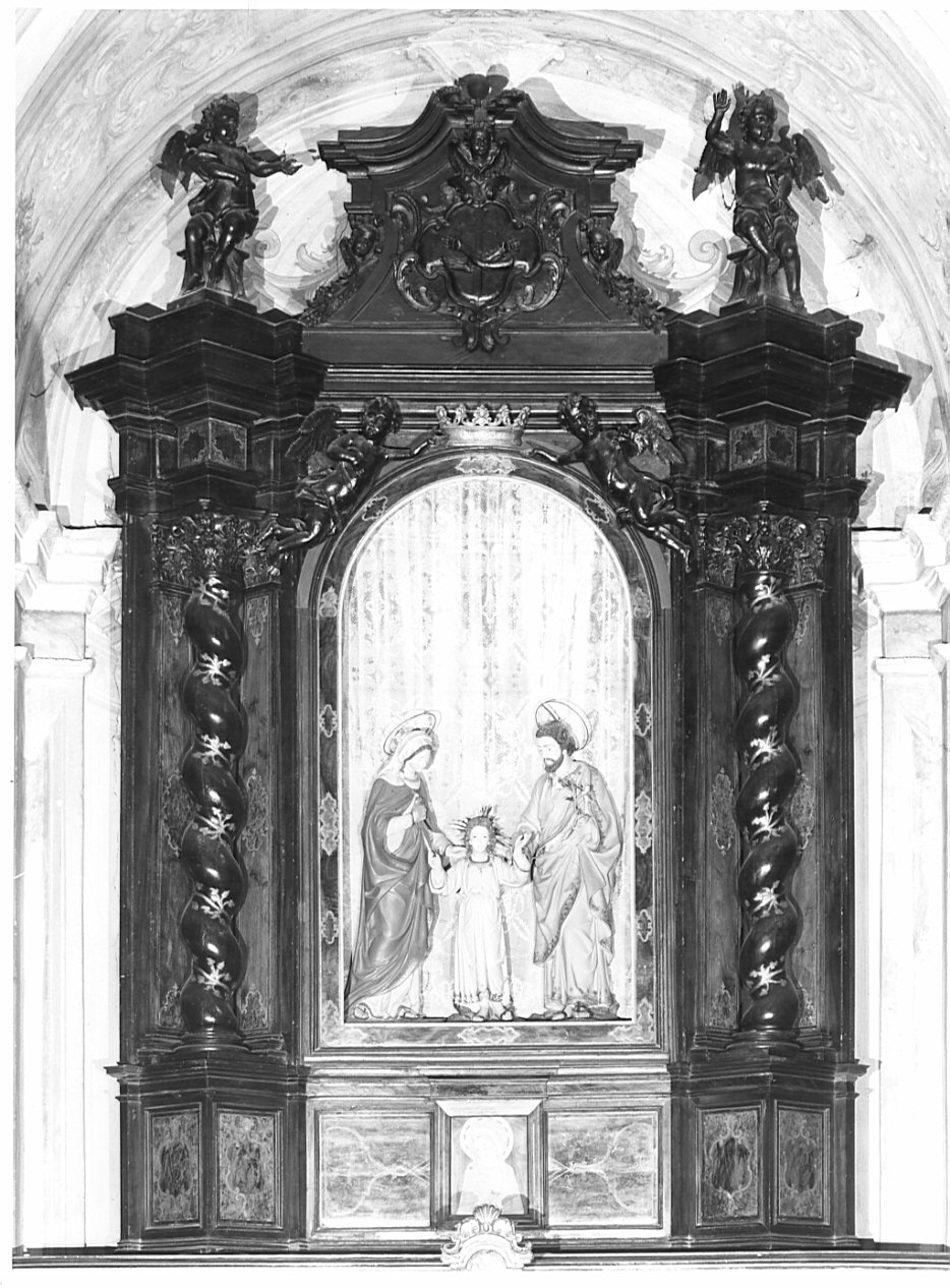 Sacra Famiglia (gruppo scultoreo, elemento d'insieme) - bottega bergamasca (seconda metà sec. XVIII)