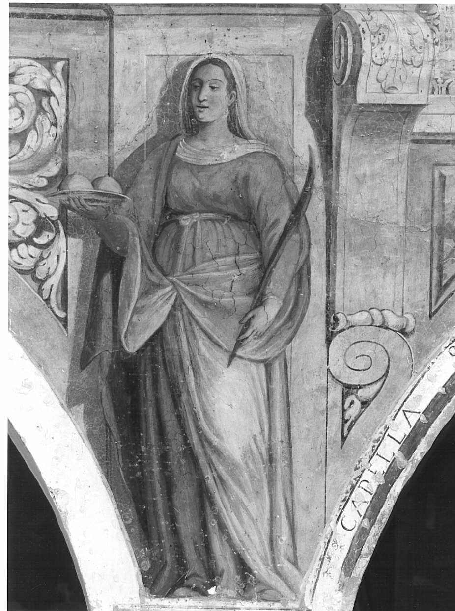 Sant'Agata (dipinto, elemento d'insieme) - ambito bergamasco (sec. XVII)