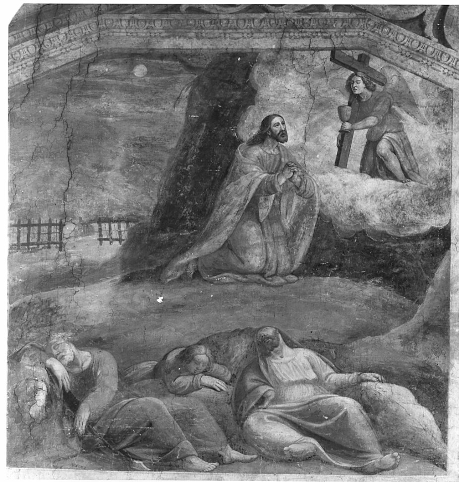 orazione di Cristo nell'orto di Getsemani (dipinto, elemento d'insieme) - ambito bergamasco (sec. XVII)