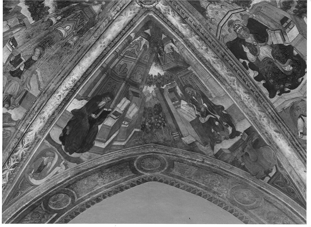 Dottori della Chiesa ed Evangelisti (dipinto, elemento d'insieme) di Bembo Andrea (attribuito) (ultimo quarto sec. XV)