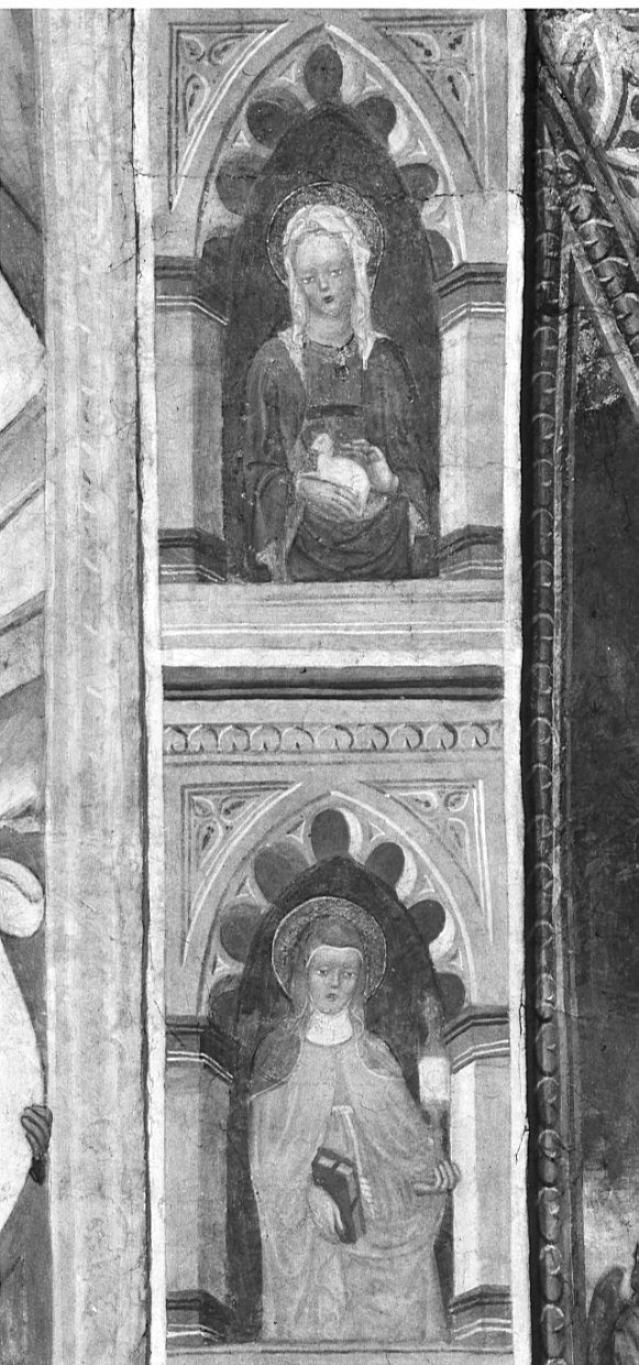 Sant'Agnese (dipinto, elemento d'insieme) di Bembo Andrea (attribuito) (ultimo quarto sec. XV)