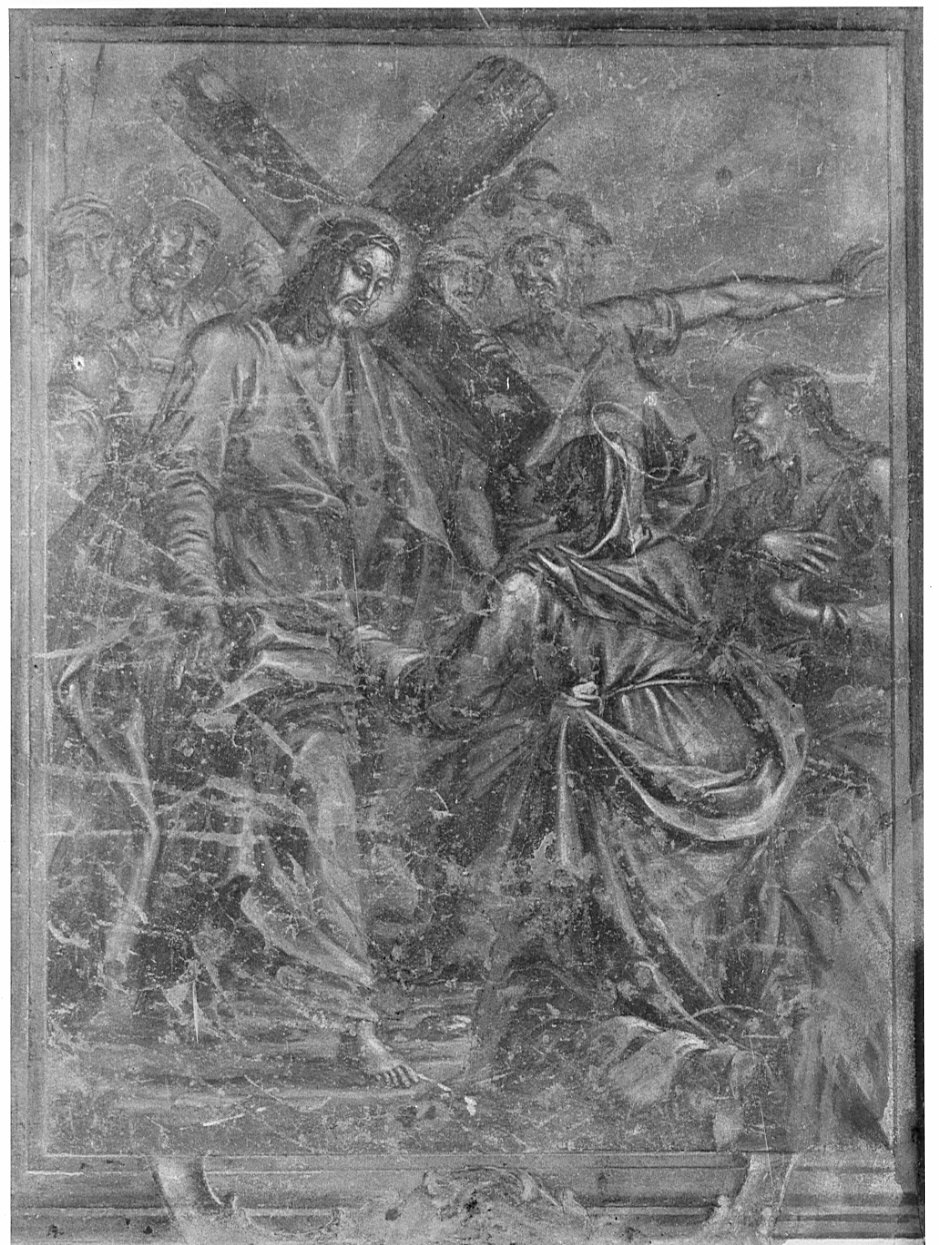 stazione IV: Gesù incontra la Madonna (dipinto, elemento d'insieme) - ambito lombardo (prima metà sec. XVIII)