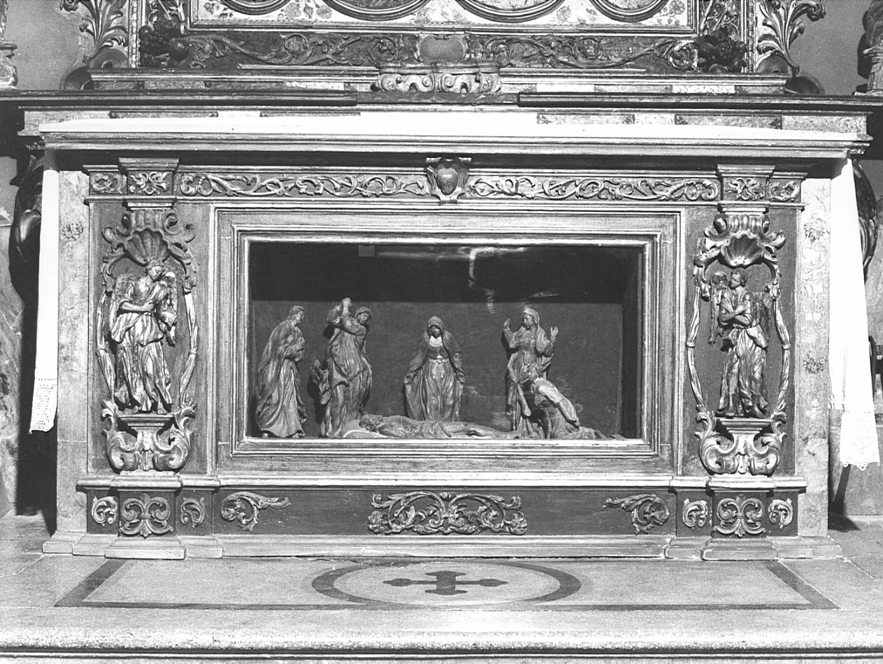mensa d'altare, complesso decorativo di Piccini Giovanni (attribuito) (fine sec. XVII)