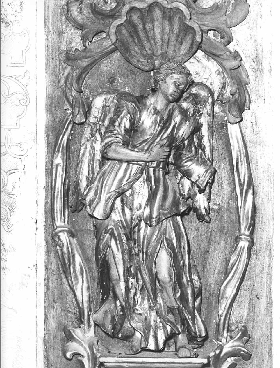 angeli (statuetta, elemento d'insieme) di Piccini Giovanni (attribuito) (fine sec. XVII)