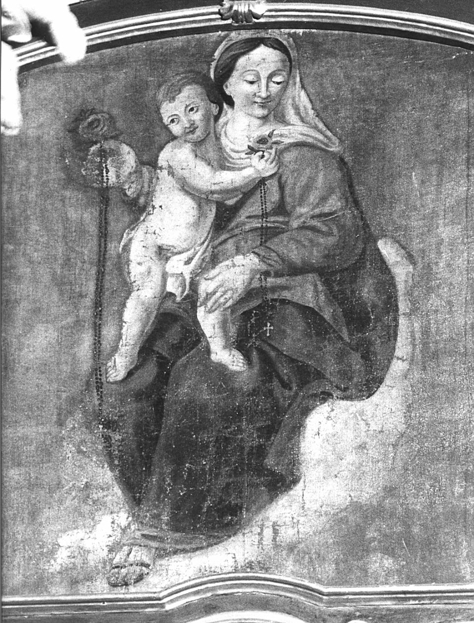Madonna del Rosario (dipinto, opera isolata) - ambito bergamasco (sec. XVIII)