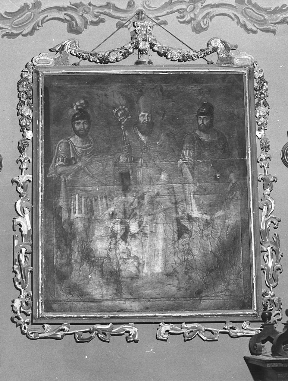 cornice di dipinto, opera isolata - bottega bergamasca (sec. XVII)