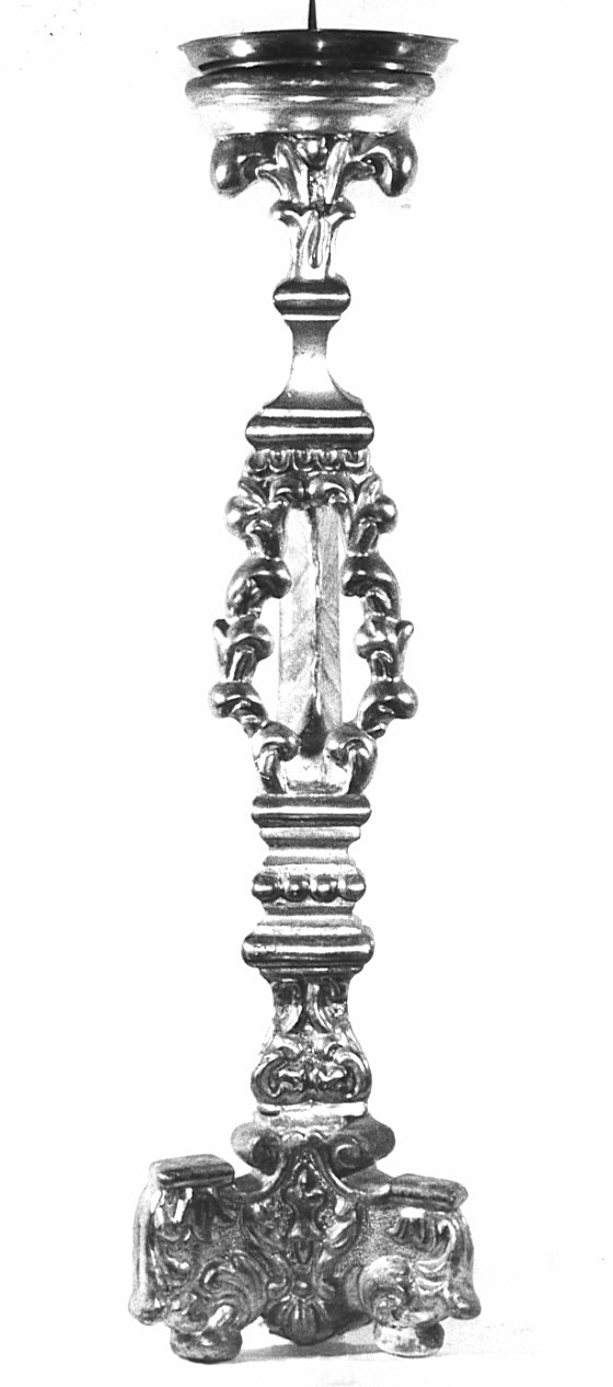 candeliere d'altare, serie di Piccini Giovanni (fine/inizio secc. XVII/ XVIII)