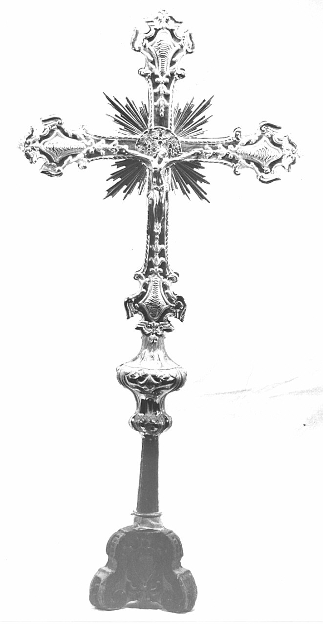 croce d'altare, opera isolata - bottega bergamasca (metà sec. XVIII)